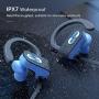 Mpow Flame Bluetooth Headphones V5.0 IPX7 Waterproof Wireless headphones,Bass+ HD Stereo Wireless Sport Earbuds, 7-9Hrs Playtime, cVc6.0 Noise Cancelling Mic for Home Workout,Running,Gym Blue Grey