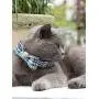 Lionet Paws Dog and Cat Collar with Bowtie Grid Collar Plastic Buckle Light Adjustable Collars for Small Medium Large Dogs
