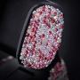 eing Bling Crystal Car Phone Mount with One More Air Vent Base,Universal Cell Phone Holder for Dashboard,Windshield and Air Vent,Pink