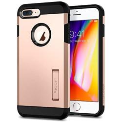 Spigen Tough Armor [2nd Generation] Designed for Apple iPhone 8 Plus Case (2017) / Designed for iPhone 7 Plus Case (2016) - Blush Gold