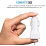 iPhone Car Charger, [Apple MFI Certified] Lighting Car Charger for iPhone X, 8, 8Plus, 7, 7Plus 6S / 6S Plus, 6, 6 Plus, SE, 5, 5S, iPad Pro, Air 2, Mini 3,with Extra USB Port (White)