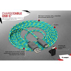 snakebyte USB Charge: Cable - USB-C Charging Cable For Use with all USB-C Compatible Devices Such as Nintendo Switch Lite, Smartphones Etc. (Nintendo Switch)