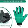 2020 New Version Pet Grooming Brush, Enhance Pet Grooming Glove with 255 Tips, Deshedding Glove for Dog and Cat, Left & Right Gentle De-Shedding Glove Brush