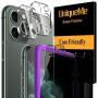 [ 4 Pack ] UniqueMe 2 Pack Privacy Screen Protector + 2 Pack Camera Lens Protector Tempered Glass for iPhone 11 Pro Max (6.5 inch),[Case Friendly] [Alignment Frame Easy Installation] HD Clear Anti-Scratch Film