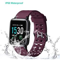 Willful Smart Watch for Android Phones Compatible iPhone Samsung IP68 Swimming Waterproof Smartwatch Sports Watch Fitness Tracker Heart Rate Monitor Digital Watch Smart Watches for Men Women Purple