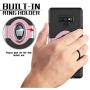 Samsung Galaxy Note 9 Case - eSamcore Ring Holder Kickstand Cases + Dashboard Magnetic Phone Car Mount [Rose Gold]