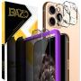 BAZO 2 Pack Tempered Glass Privacy Screen Protector and 2 Pack Camera Lens Protector for iPhone 11 Pro (5.8 inch) [Anti-Scratch] [Alignment Easy Installation Frame] HD [Fit with Most Cases]