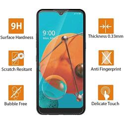 (2 Pack) CaptainShld for LG K51 Tempered Glass Screen Protector, Anti Scratch, 9H Hardness, Bubble Free