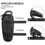 ROCKBROS Top Tube Bag Bike Bicycle Bag Front Frame Bag Water Resistant Bike Phone Bag EVA Hard Shell Mountain Bike Accessories Pouch Black