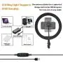 LED Ring Light with Tripod Stand 10" for Video and Makeup Cell Phone Holder Desktop LED Lamp with 3 Light Modes LED Ring Light with Tripod Stand 10" for Video and Makeup Cell Phone Holder Desktop LED Lamp with 3 Light Modes