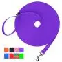 Hi Kiss Dog/Puppy Obedience Recall Training Agility Lead - 15ft 20ft 30ft 50ft 100ft Training Leash - Great for Training, Play, Camping, or Backyard Hi Kiss Dog/Puppy Obedience Recall Training Agility Lead - 15ft 20ft 30ft 50ft 100ft Training Leash - Great for Training, Play, Camping, or Backyard