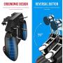 MEO Mobile Controller for iPhone and Android with 4000mAh Power Bank and Cooling Fan, PUBG Mobile Controller [ 6 Finger ] with L1R1 L2R2 Aim and Shoot Triggers Joystick Remote Grip-Black