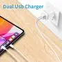 Phone Charger with Wall Plug 4-Pack, ADOIFER 6FT Charging Cable Cord and Dual Port USB Cube Block Adapter Replacement for iPhone 11 Pro XS Max/XR/X 8/7 Plus 6/6S Plus, SE 5S/5C/5 Pad Phone Charger with Wall Plug 4-Pack, ADOIFER 6FT Charging Cable Cord and Dual Port USB Cube Block Adapter Replacement for iPhone 11 Pro XS Max/XR/X 8/7 Plus 6/6S Plus, SE 5S/5C/5 Pad