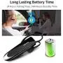 New Bee Bluetooth Earpiece V5.0 Wireless Handsfree Headset 24 Hrs Driving Headset 60 Days Standby Time With Noise Cancelling Mic Headsetcase for iPhone Android Samsung Laptop Trucker Driver