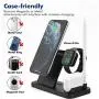 Updated Version 4 in 1 Wireless Charger, Fast Wireless Charging Dock Station for Apple iWatch Series 5/4/3/2/1, AirPods Pro/2 &Pencil Compatible with iPhone 11/11 Pro Max/XR/XS Max/Xs/Samsung
