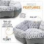 Pet Craft Supply Co. Soho Round Machine Washable Memory Foam Comfortable Ultra Soft All Season Self Warming Cat & Dog Bed