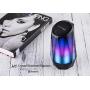 Portable Wireless Bluetooth Speakers LED Lights Speaker Bluetooth 4.2 with 6 LED Lights Modes TF Card, for Smart Phone, Computer and Other All Bluetooth Devices