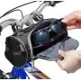 Just Mode(TM) Bicycle Cycling Tube Frame Pannier Waterproof Bike Bag Mobile Phone Screen Touch Holder with Straps Just Mode(TM) Bicycle Cycling Tube Frame Pannier Waterproof Bike Bag Mobile Phone Screen Touch Holder with Straps