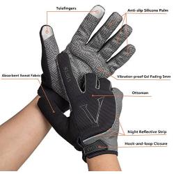 VMFTS Warm Work Gloves Touch Screen Winter Cycling Gloves Fleece Lined Excellent Grip Non-Slip Gel Pading Mens Womens Gloves for Cold Weather Driving Climbing Hunting Fishing Hiking