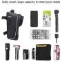 Bike Bag Bike Frame Bag Bike Phone Bag Handlebar Bag Phone Mount Pack, Front Top Tube Bag Sensitive Touch Screen Saddle Sun Visor Bag Waterproof Phone Case for Smartphones Below 6.5 (Handlebar Bag 5)