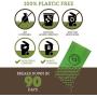 Biodegradable Poop Bags | Dog Waste Bags, Unscented, Vegetable-Based & Eco-Friendly, Premium Thickness & Leak Proof, Easy Detach & Open, Supports Rescues
