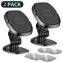Cell Phone Holder for Car Magnetic 2 PACK FLOVEME Magnetic Phone Car Mount Hands Free Phone Mount for Car Dashboard Car Phone Holder for iPhone 11 Pro Max XR XS Max X 8 7 Plus Samsung Galaxy S10 S9 S8