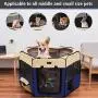 Aivituvin Pet Playpen Portable Foldable Exercise Pen Compatible Small & Large Dog,Kitten,Rabbit,Puppy-Oxford Cage & Kennel Suit Compatible Indoor/Outdoor Use Aivituvin Pet Playpen Portable Foldable Exercise Pen Compatible Small & Large Dog,Kitten,Rabbit,Puppy-Oxford Cage & Kennel Suit Compatible Indoor/Outdoor Use