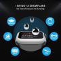 Deilin 2 Packs Hard PC Case Compatible with Apple Watch Series 5 Series 4 44mm Buit in 9H Tempered Glass Screen Protector, Slim Bumper Cover Overall Protective Scratch Resistant for iwatch Series 5/4