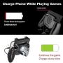 Mobile Game Controller with Power Bank and Cooling Fan/Triger and Gaming Joysticks for 4-6.5inch Android or IOS phone