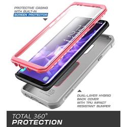 SUPCASE Unicorn Beetle Pro Series Case Designed for Samsung Galaxy S9+ Plus, with Built-In Screen Protector Full-body Rugged Holster Case for Galaxy S9+ Plus (2018 Release) (Pink)