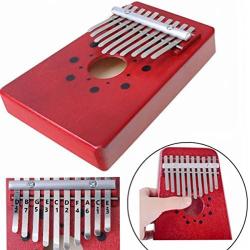 Luvay Kalimba Thumb Piano Mbira, Finger Piano African Instrument (10keys-Red)