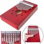 Luvay Kalimba Thumb Piano Mbira, Finger Piano African Instrument (10keys-Red)