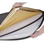Neewer 43 Inch/110 Centimeter Light Reflector 5-in-1 Collapsible Multi-Disc with Bag - Translucent, Silver, Gold, White and Black for Studio Photography Lighting and Outdoor Lighting