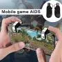 loukou Mobile Phone Shooter Gamepad Gaming Aim Key Controller for iPhone Android Controllers