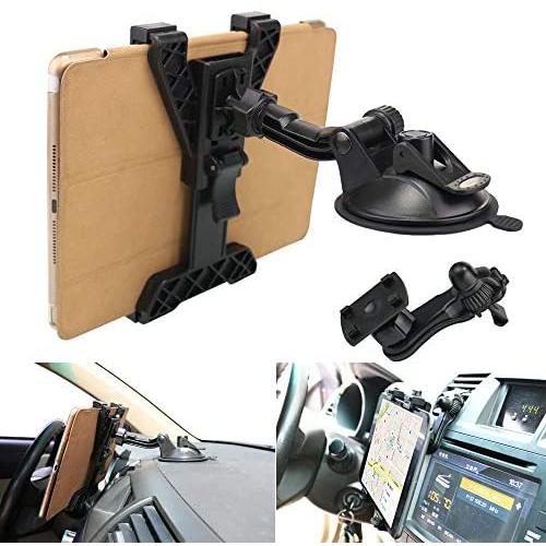 Tablet Holder Car Air Vent Mount,OHLPRO Universal Dashboard Windshield 2-in-1 Cradle TPU Suction Sticky Gel for iPad/iPad Mini Samsung Galaxy Size 6"- 10.5" All Tablets