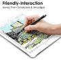 MoKo Universal Active Stylus Pen, 2-in-1 Capacitive Fine Point Touch Screen Tablets Stylus Pencil Fit with Apple iPad, Mini/Air/Pro, iPhone, Samsung Galaxy, Touchscreen Devices & Smartphones - Black