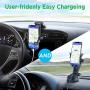 IPOW Car Phone Mount Holder Hands Free Car Phone Holder Dashboard Gravity Cell Phone Holder Mount with Auto Retractable Clamp Maximum Angle Adjustment for iPhone XR/XS Max/X/8/7 Galaxy S10/S9/Note 9