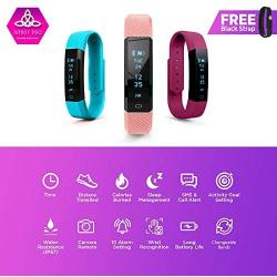 Kids Fitness Tracker for Kids Activity Tracker - Smart Watch for Android Phones iOS Digital Watch Smart Step Calorie Counter Sleep Monitor Exercise Pedometer Alarm Clock (2Bands-ExtraPinkBand)