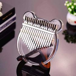 Original Acrylic Kalimba Thumb Piano for Kids and Adults | Transparent Kalimba 17key Kalimba Songbook | Finger Piano Kalimba Instrument | Kalimba Case | Hand Piano | Kalimba Thumb Picks