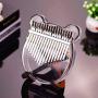 Original Acrylic Kalimba Thumb Piano for Kids and Adults | Transparent Kalimba 17key Kalimba Songbook | Finger Piano Kalimba Instrument | Kalimba Case | Hand Piano | Kalimba Thumb Picks
