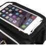 QLBF Bike Saddle Bicycle Seat Bag Water Resistant Bike Frame Bags, Bicycle Storage bags Bike Outdoor Seat Saddle Bag Waterproof Front Beam Bag Mountain Bike Bag Mobile Phone Bag Equipment Accessories
