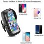 Waterproof Bike Phone Mount Bag 360° Rotatable Bicycle Handlebar Cellphone Case Holder Touch Screen Pouch w Card Slot Pockets for iPhone 11 XR 8 Galaxy A10 A20 S10 S9 Plus BLU Vivo XL4 Google Pixel 3a