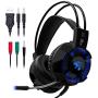 Computer Stereo Gaming Headphones Earphones Back-Light Game Headset for Mobile Phone PS4 PC Gamer with Microphone