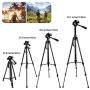 Camera Tripod, UBeesize 55-Inch Lightweight Aluminum Travel Tripod Stand for Canon Nikon Sony DSLR Digital Olympus Video Camera with Universal Smartphone Mount & Carry Bag & Bluetooth Remote