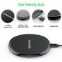 Fast Wireless Charger, NANAMI 7.5W Charging Pad Compatible iPhone SE/11/11 Pro/11 Pro Max/XS Max/XS/XR/X/8 Plus,10W Qi Charger for Samsung S20 S10 S9 S8 S7 Note 10+/9/8 & New Airpods-Ultra Slim Design