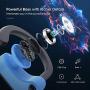 Mpow Flame Bluetooth Headphones V5.0 IPX7 Waterproof Wireless headphones,Bass+ HD Stereo Wireless Sport Earbuds, 7-9Hrs Playtime, cVc6.0 Noise Cancelling Mic for Home Workout,Running,Gym Blue Grey