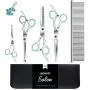J-Bonest 8PCs Stainless Steel Dog Grooming Scissors Kit, Heavy Duty Pet Grooming Trimmer Set with Thinning, Straight, Curved Shears Comb for Large Small Dog Long Short Curly Hair J-Bonest 8PCs Stainless Steel Dog Grooming Scissors Kit, Heavy Duty Pet Grooming Trimmer Set with Thinning, Straight, Curved Shears Comb for Large Small Dog Long Short Curly Hair