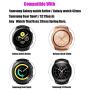 Compatible with Samsung Galaxy Watch Active 40mm/Galaxy Watch 42mm Bands Sets, 20mm Breathable Silicone Strap Sports Replacement Wristband for Galaxy Watch Active 40mm (Black/Green)