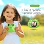 GordVE Kids Camera Toys for Boys,Gifts Rechargeable Shockproof Cute Cartoon Frog Design Mini Camera for Girls Anti-Shake Children Digital Video Camera with Games DIY Video Effects Indoor Outdoor