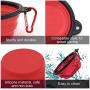 SLSON Collapsible Dog Bowl, 2 Pack Collapsible Dog Water Bowls for Cats Dogs, Portable Pet Feeding Watering Dish for Walking Parking Traveling with 2 Carabiners